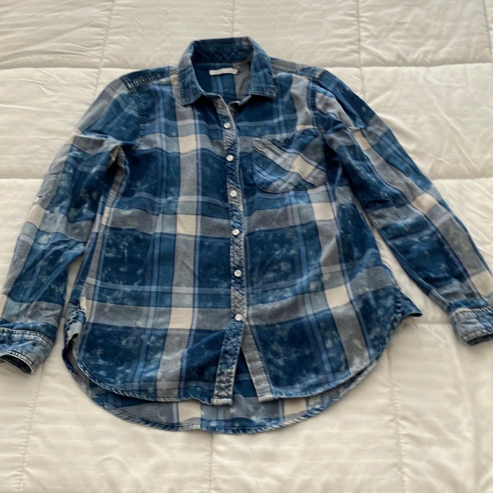 YK2 KENNETH COLE REACTION 100% COTTON WOMEN’S SHIRT SLEEVES SIZE S